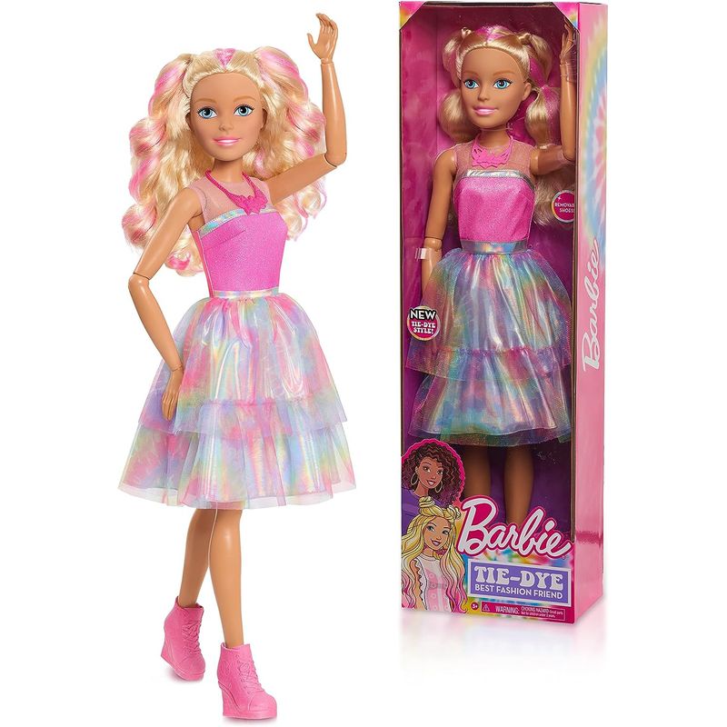BARBIE - Muñeca Barbie 70 Cm Tye Die Fashion Mejor Amiga