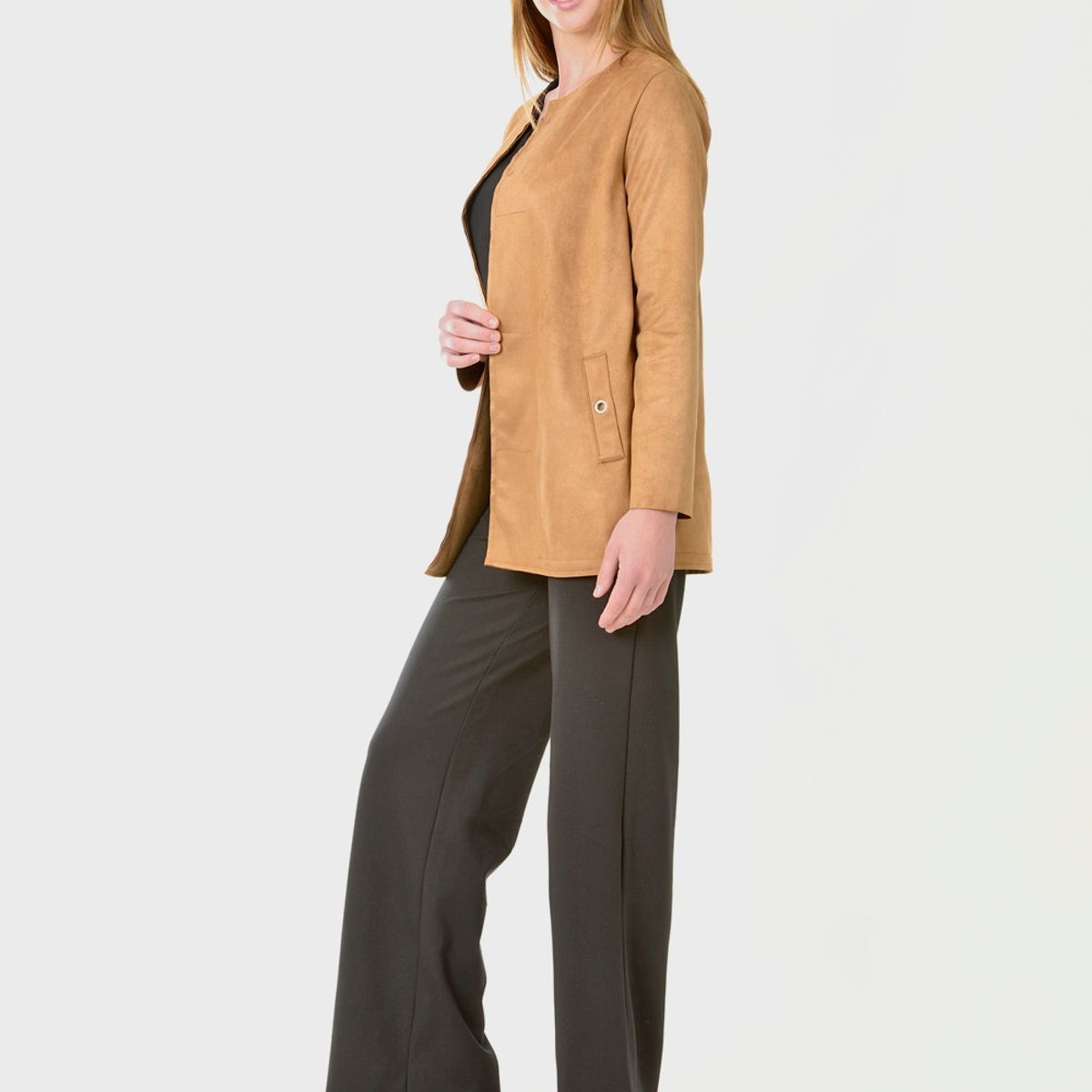 BOUS - Chaqueta Ojetillos Café BOUS