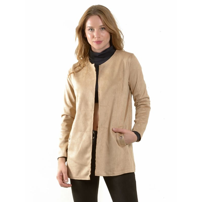 BOUS - Chaqueta Ojetillos Beige BOUS