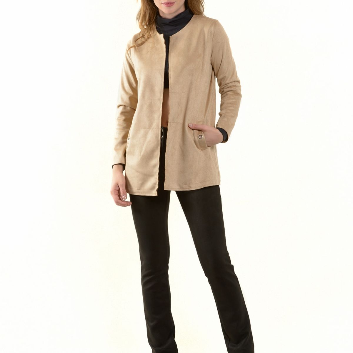 BOUS - Chaqueta Ojetillos Beige BOUS