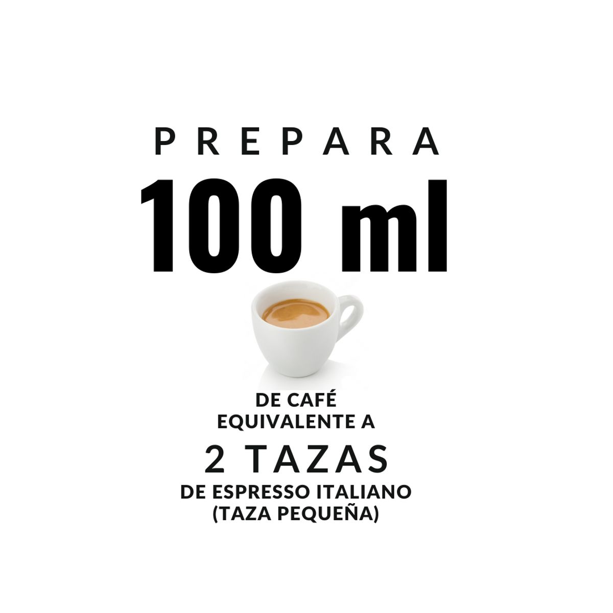 BIALETTI - Moka Inducción Negra 2 Tazas 100ml Bialetti