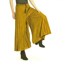 BOUS - Pantalón Tableado Mostaza