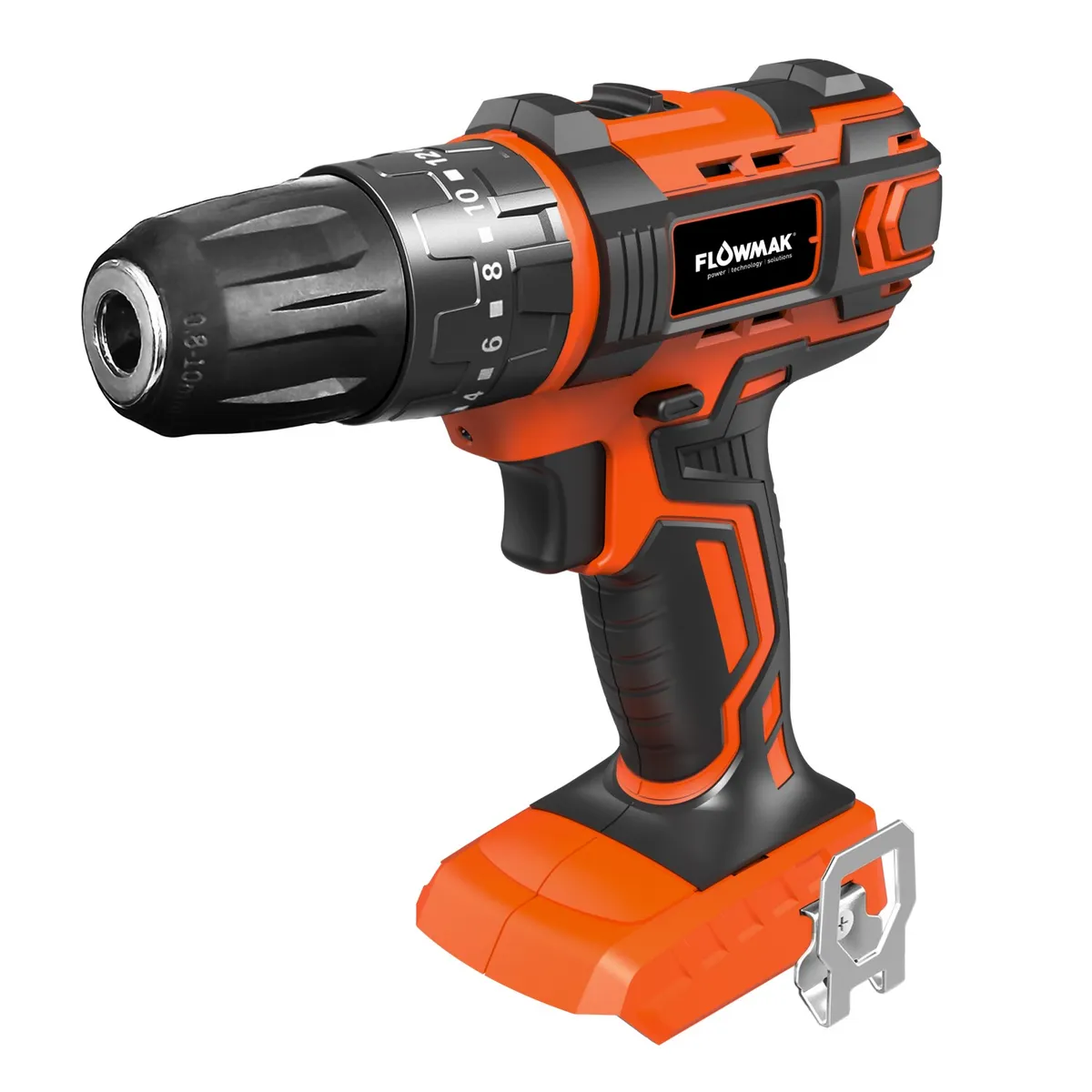 FLOWMAK - Taladro Percutor Atornillador 10mm 18v sin batería Flowmak