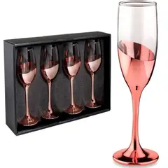 GENERICO - Set de 4 copas champagne/ espumante o pisco sour