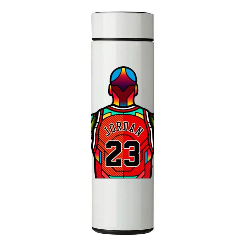 GENERICO - TERMO DIGITAL CON TERMÓMETRO - 23 JORDAN  - 450 ML