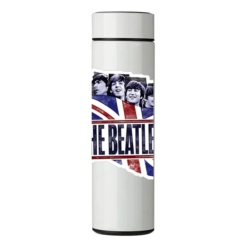 GENERICO - TERMO DIGITAL CON TERMÓMETRO - THE BEATLES - 450 ML