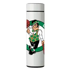 GENERICO - TERMO DIGITAL CON TERMÓMETRO - BOSTON CELTICS - 450 ML