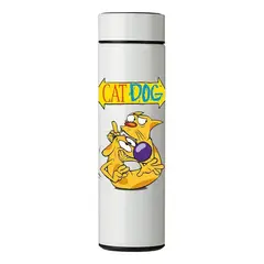 GENERICO - TERMO DIGITAL CON TERMÓMETRO - CAT DOG - 450 ML