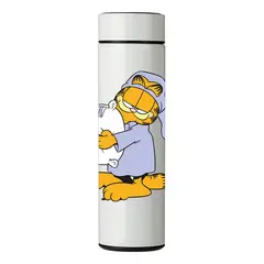GENERICO - TERMO DIGITAL CON TERMÓMETRO - GARFIELD - 450 ML