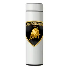GENERICO - TERMO DIGITAL CON TERMÓMETRO - LAMBORGUINI - 450 ML
