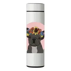 GENERICO - TERMO DIGITAL CON TERMÓMETRO - PERRITO - 450 ML