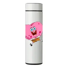 GENERICO - TERMO DIGITAL CON TERMÓMETRO - BOB CORAZÓN - 450 ML