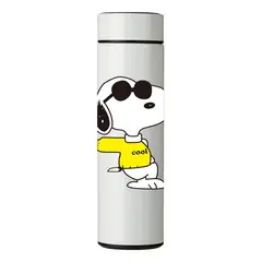 GENERICO - TERMO DIGITAL CON TERMÓMETRO - SNOOPY - 450 ML