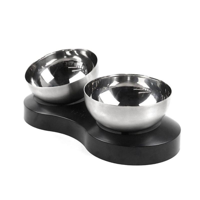 GENERICO - Platos Doble Comederos Bowl Alimentos De Perros Gatos