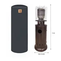 EN VARA'S MEATS & GRILL - Cobertor Funda estufa exterior 140cms de alto diámetro 50cm