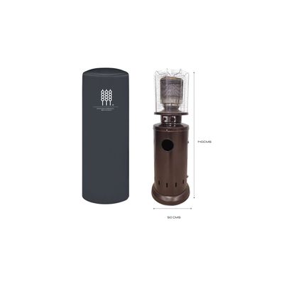 Imagen 2 del producto Cobertor Funda estufa exterior 140cms de alto diámetro 50cm.