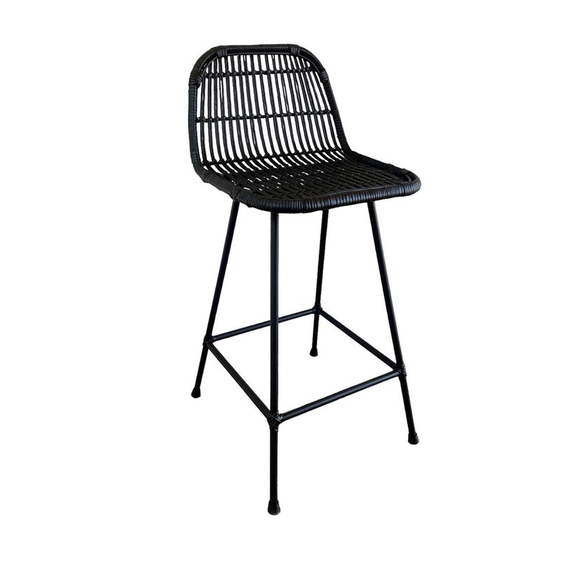 GENERICO - Taburete Boho Black Producto Artesanal