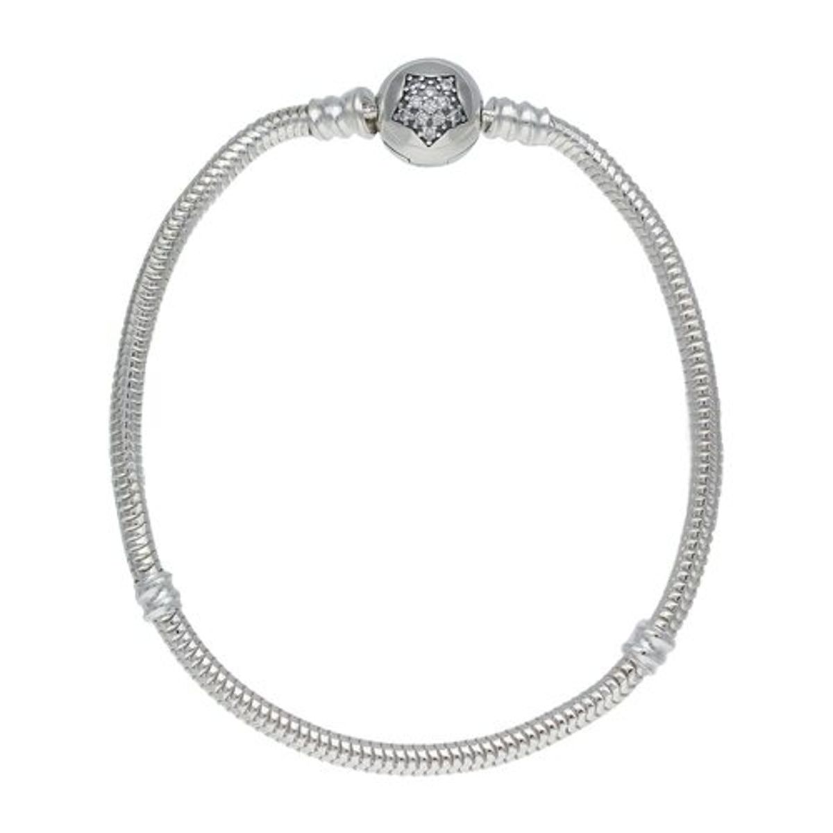 GENERICO - PULSERA DE PLATA FINA ESTRELLA CIRCON