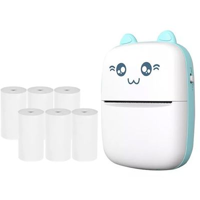 Generico Mini Impresora Térmica Inalámbrica Con 6 Rollos De