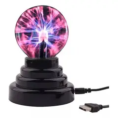 GENERICO - Mini Lampara Plasma Energía Táctil Bola Rayos Escritorio Usb