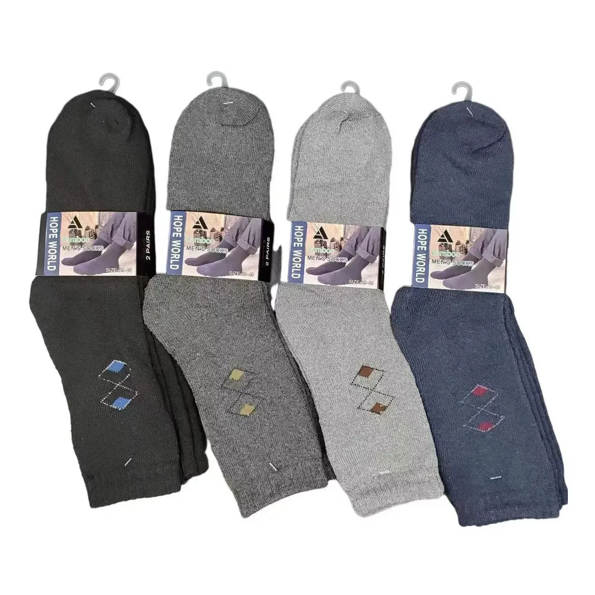 EVERSO - Precio X12calcetines Bambú De Hombre Grueso Invierno