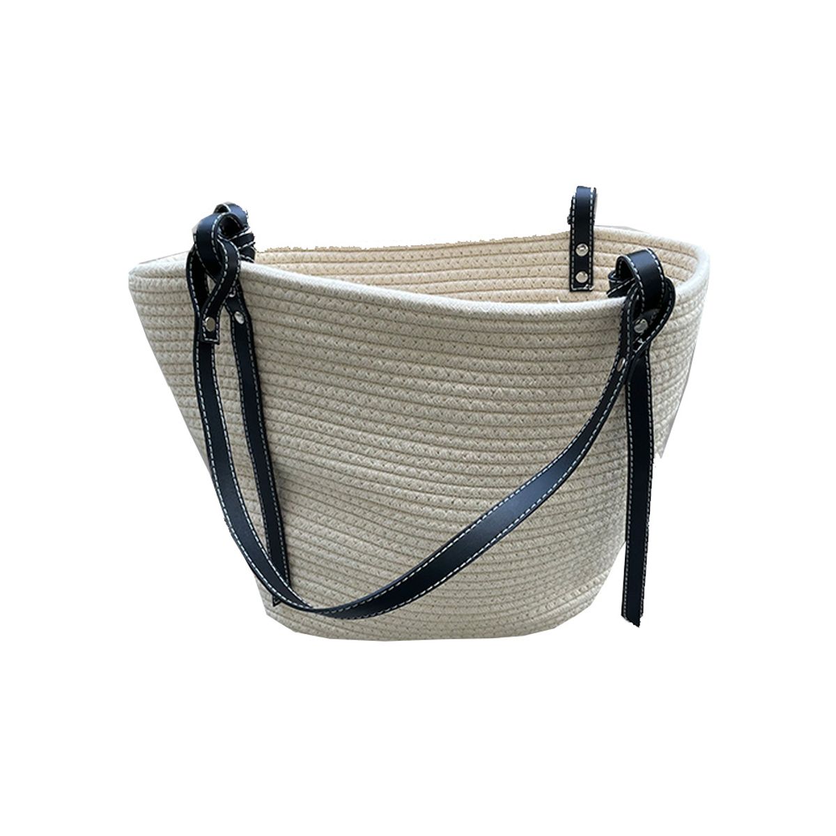 ANTICO HOME - Bolso Con Tirantes En Cuero Negro Hanna Antico Home