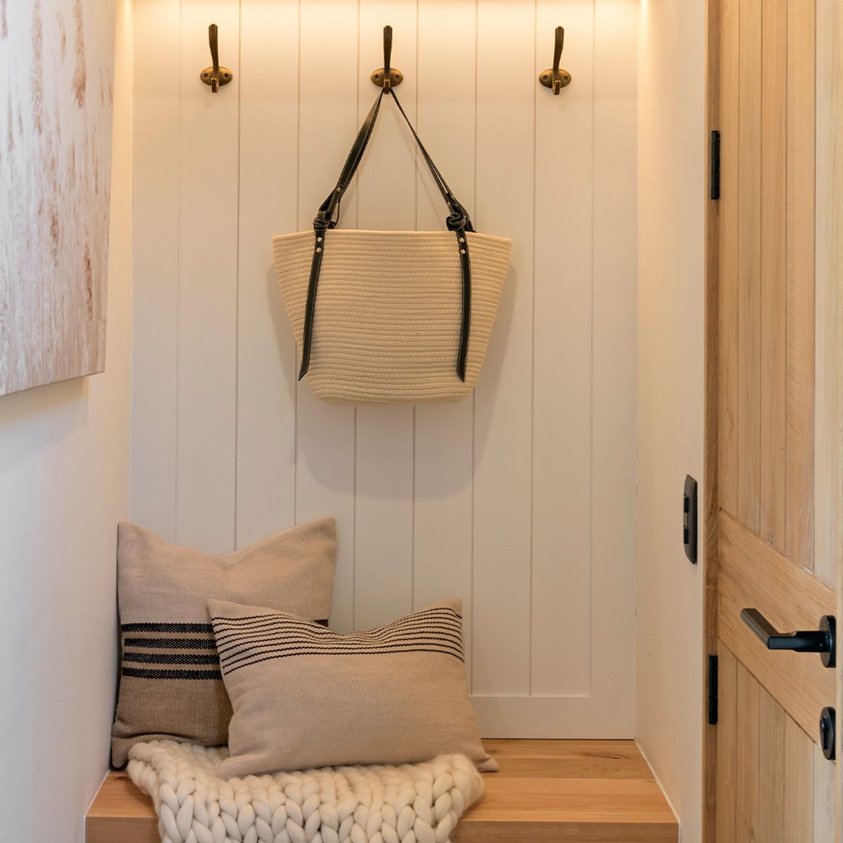 ANTICO HOME - Bolso Con Tirantes En Cuero Negro Hanna Antico Home