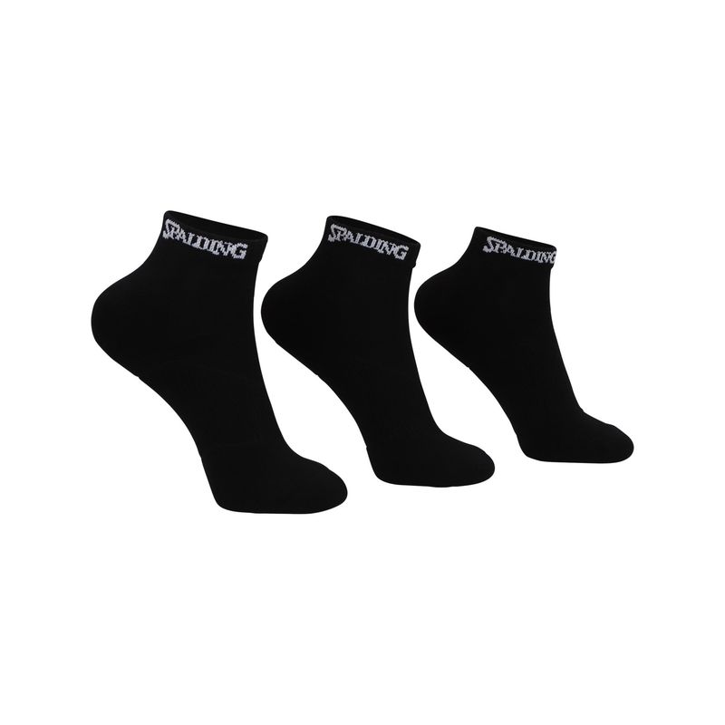SPALDING - TRIPACK CALCETINES CORTO 35-39 SPALDING NEGRO