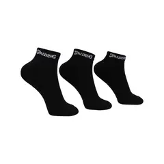 SPALDING - TRIPACK CALCETINES CORTO 35-39 NEGRO