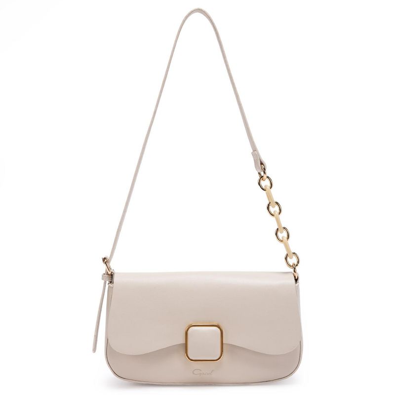 GACEL - Cartera - Mujer - Retro con Tapa - Gacel - Off White
