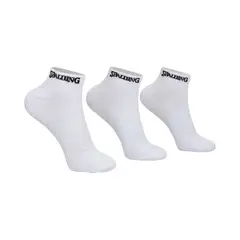 SPALDING - TRIPACK CALCETINES CORTOS 35-39 BLANCOS