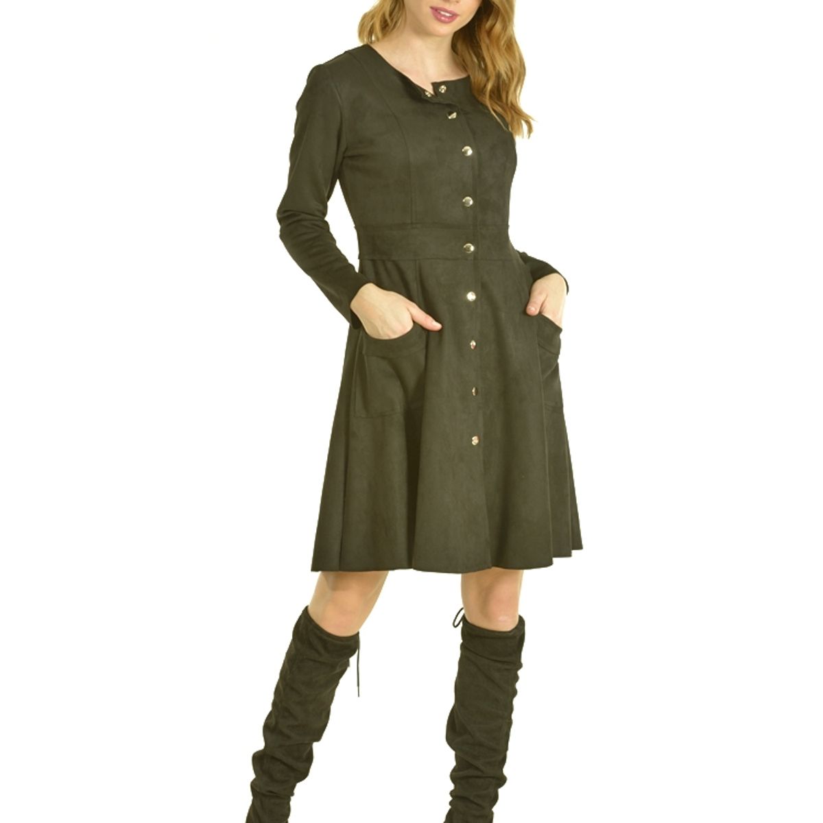 BOUS - Vestido Broches Negro BOUS