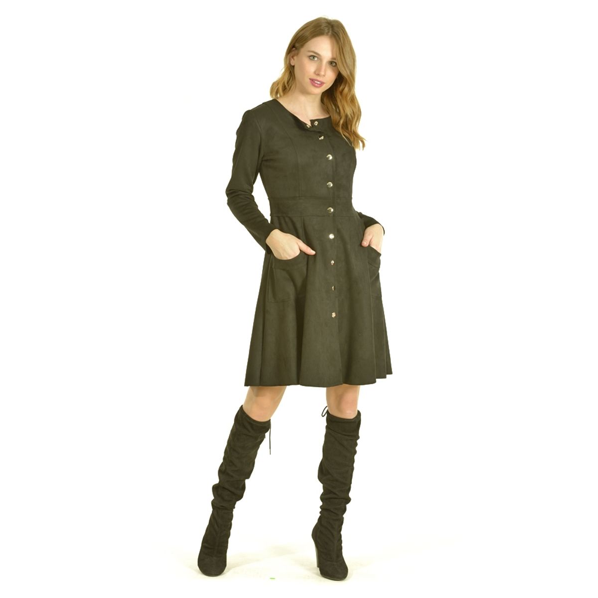 BOUS - Vestido Broches Negro BOUS