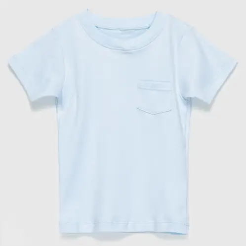COYOTE KIDS - Polera celeste bolsillo adulto algodón peruano - Celeste
