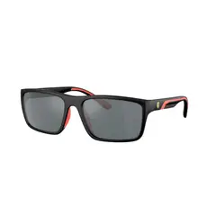 SCUDERIA FERRARI - Lentes de Sol Negro Mate Espejados