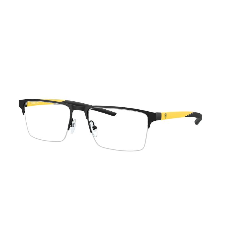 SCUDERIA FERRARI - Lentes Ópticos Negro Mate Scuderia Ferrari