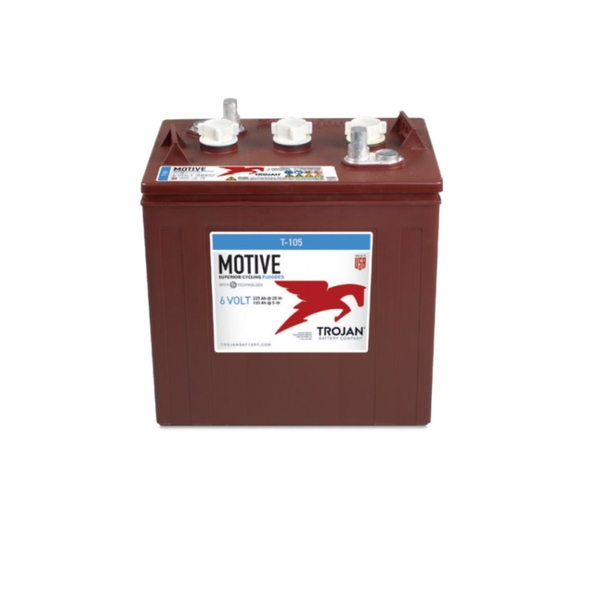 TROJAN - Batería Trojan T105 6v 225a Ciclo Profundo Tracción Solar