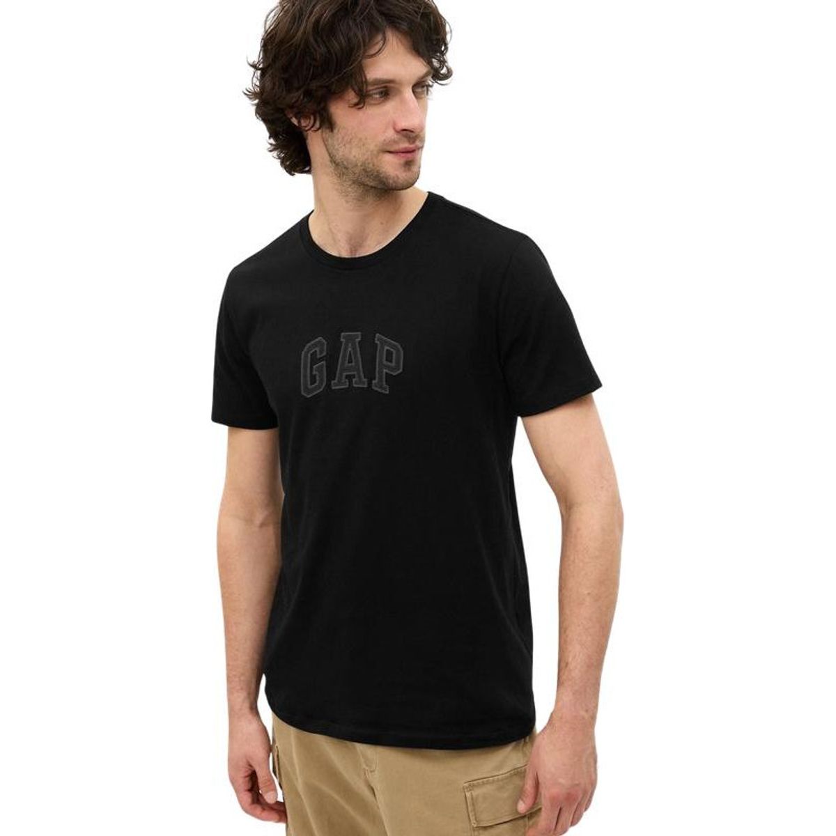 GAP - Polera Logo Mini Manga Corta Negro GAP