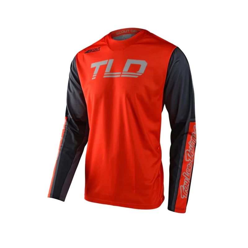 TROY LEE DESIGNS - Polera de Moto Scout GP Recon Naranjo Gris Troy Lee Designs