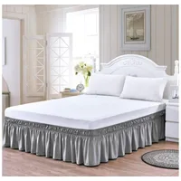 Faldón de cama - Faldones para base cama King GRIS