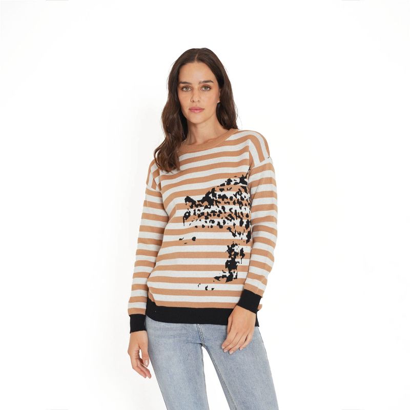 GUINDA - Sweater con rayas Chadi GUINDA