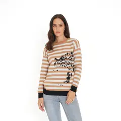 GUINDA - Sweater con rayas Chadi