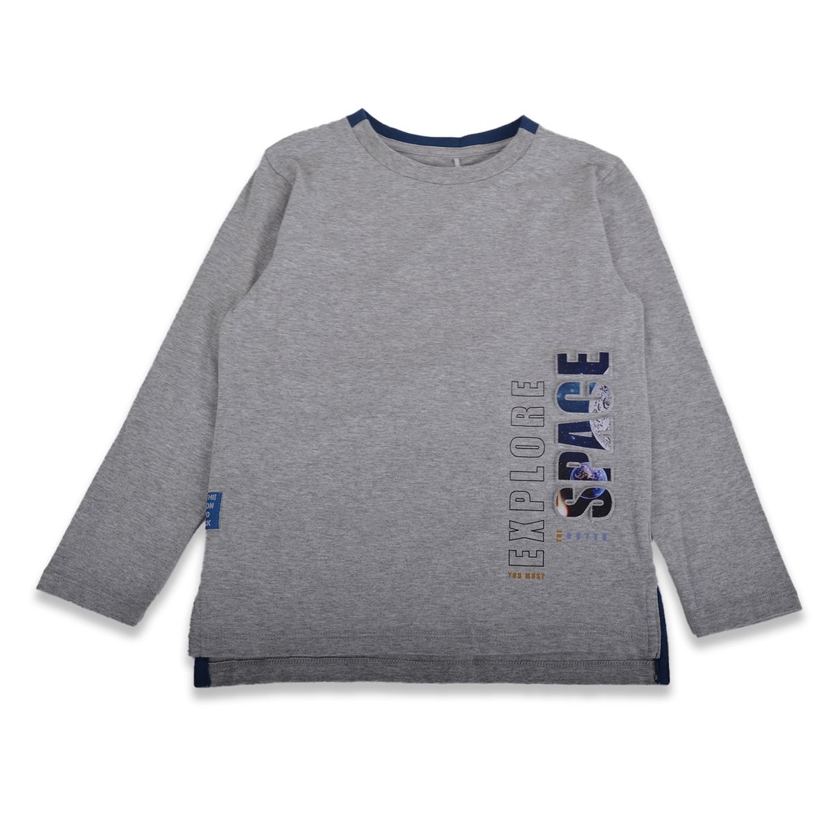 PILLIN - Polera Niño Gris claro Pillin PILLIN