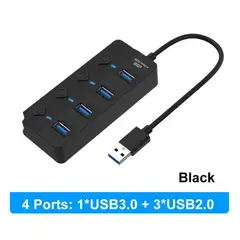 GENERICO - Concentrador De Red Usb Multi 3.0 Divisor Usb De Alta Veloc