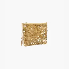 LOUNGE - Cartera Bandolera Mujer Lentejuelas Dorado