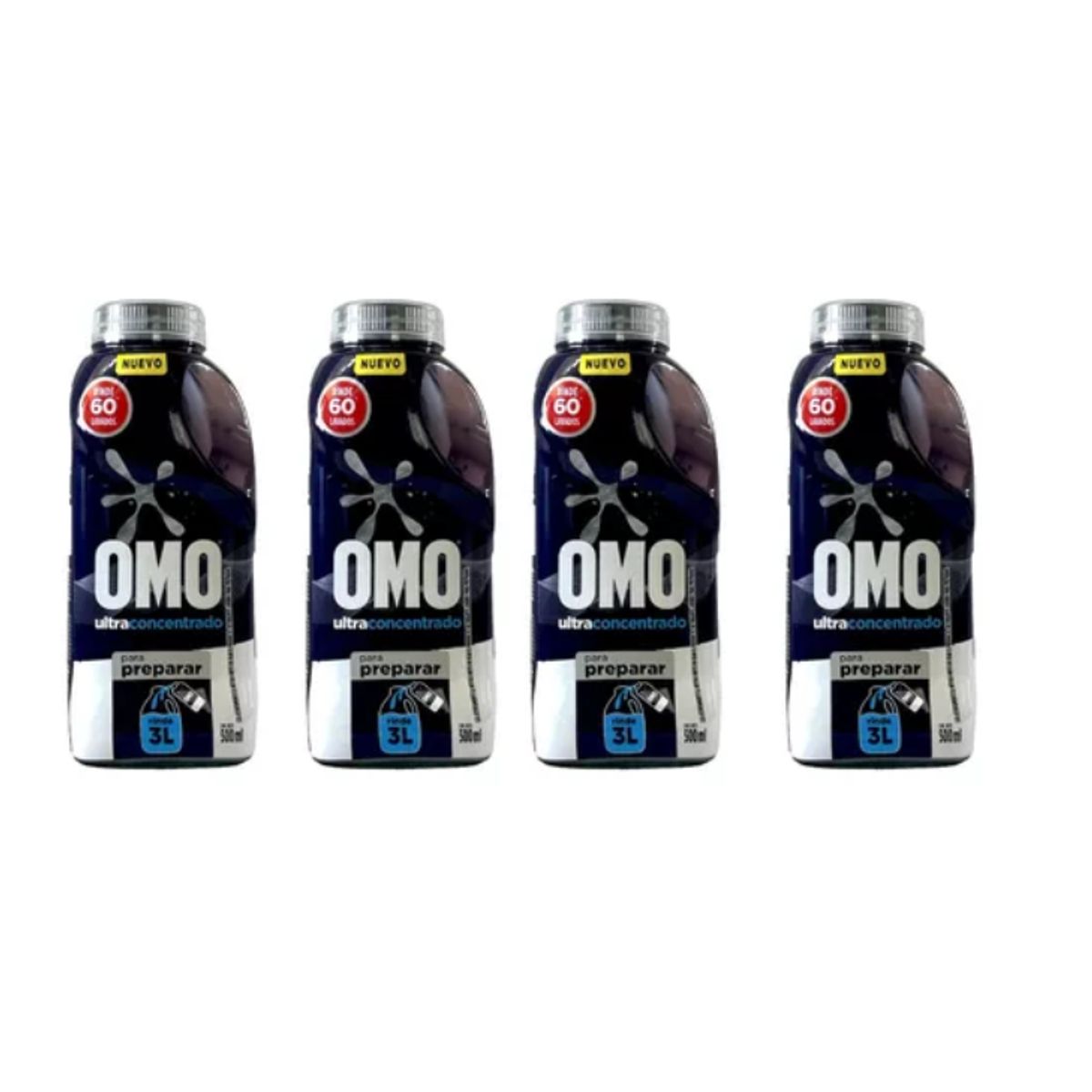 OMO - Detergente Para Diluir Omo Concentrado Rinde 3lts Pack X4