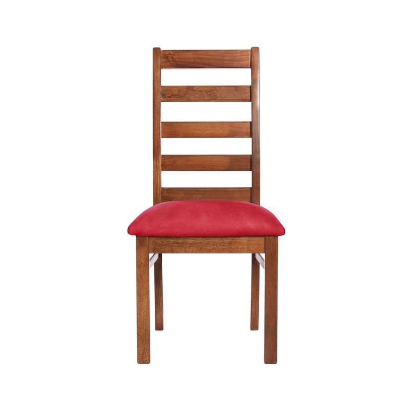 LATAM HOME - SILLA BURGOS CUERO KENTUCKY ROJO
