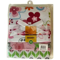 GENERICO - Pack 4 Mantas Franela 100% Algodón Para Bebé