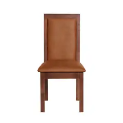 LATAM HOME - SILLA GIRONA CUERO KENTUCKY CAFE CLARO