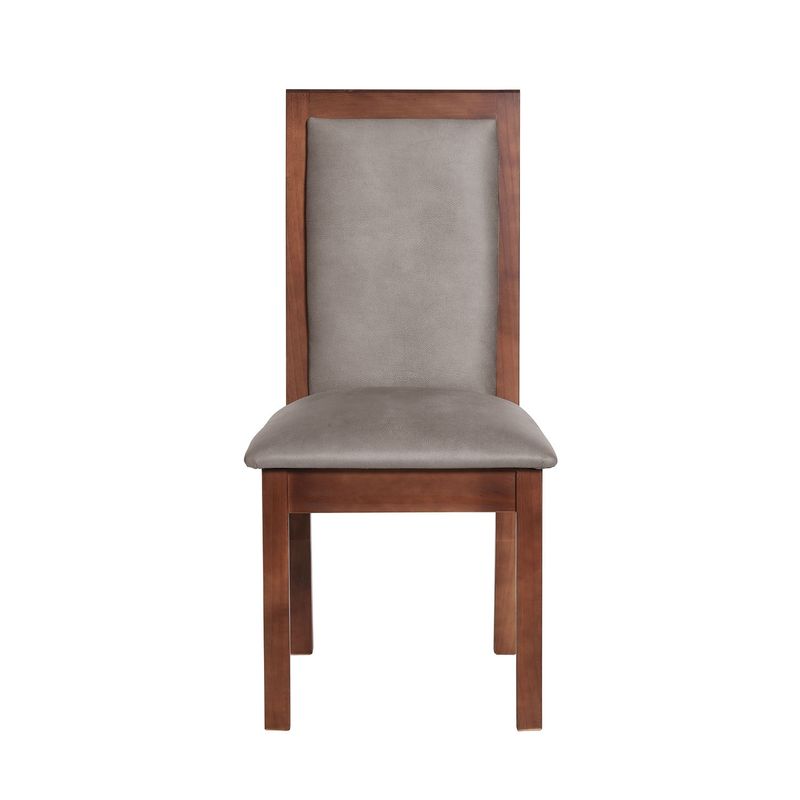 LATAM HOME - SILLA GIRONA CUERO KENTUCKY GRIS